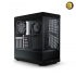 HYTE Y40 Pitch Black ATX Mid-Tower Case 50L – Vertical GPU Support, PCIe 4.0 Riser Included, Up to 360mm Radiators