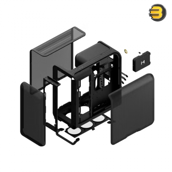 HYTE X50A Pitch Black ATX Mid-Tower Case – 63 L Volume, Laminated Acoustic Glass, Up to 430mm GPU Support HYTE X50A Pitch Black ATX Mid-Tower Case – 63 L Volume, Laminated Acoustic Glass, Up to 430mm GPU Support