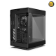 HYTE Y60 Pitch Black Dual-Chamber ATX Mid-Tower Case — Panoramic Tempered Glass, Vertical GPU with PCIe 4.0 Riser, Supports up to 360mm Radiators, Cooling with 3 Pre-Installed 120mm Fans, Advanced Cable Management, Sleek Modern Design HYTE Y60 Pitch Black Dual-Chamber ATX Mid-Tower Case — Panoramic Tempered Glass, Vertical GPU with PCIe 4.0 Riser, Supports up to 360mm Radiators, Cooling with 3 Pre-Installed 120mm Fans, Advanced Cable Management, Sleek Modern Design
