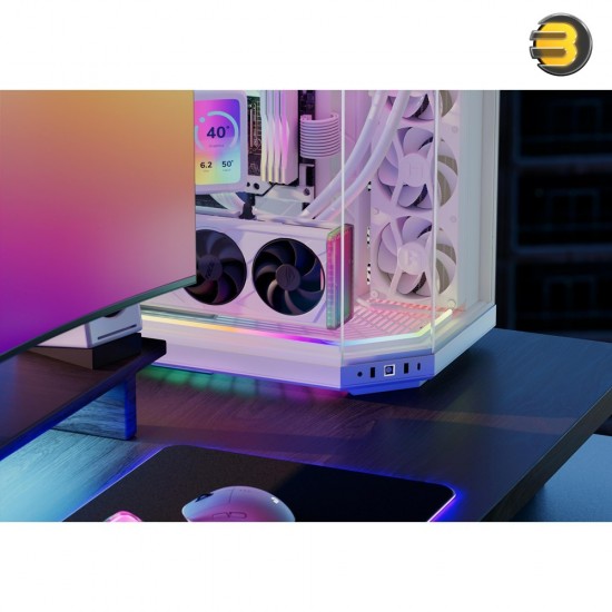 HYTE Noodle LN60 RGB Digital Lighting Strip – White, 575 × 5.3 × 14 mm, 40-LED, 215° Viewing Angle HYTE Noodle LN60 RGB Digital Lighting Strip – White, 575 × 5.3 × 14 mm, 40-LED, 215° Viewing Angle