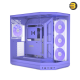 HYTE Y50 RGB Taro Milk Pastel Purple Dual Chamber ATX PC Case HYTE Y50 RGB Taro Milk Pastel Purple dual chamber ATX PC case with 3-piece panoramic tempered glass, included FE12RTR 360mm single-frame ARGB fan, and rear-connect support