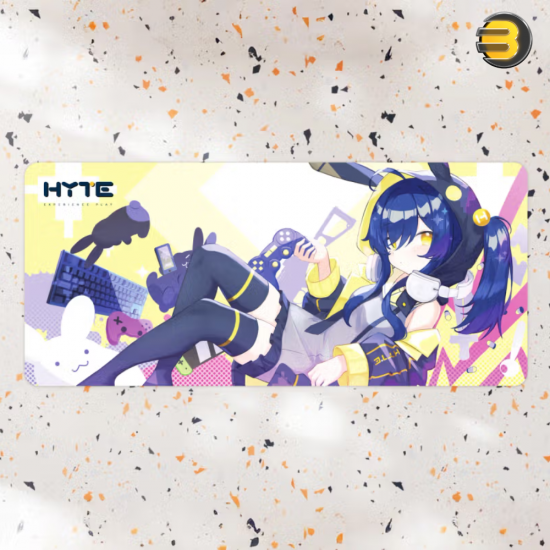 HYTE CNVS Analog “Bunny Splash” Desk Pad – Large Gaming Mouse Mat, 900×400 mm HYTE CNVS Analog “Bunny Splash” Desk Pad – Large Gaming Mouse Mat, 900×400 mm
