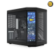 HYTE Y70 Touch Infinite ATX Dual-Chamber Pitch Black Case, 14.9 Inch Integrated 2.5K IPS Multi-Touch LCD — Panoramic Tempered Glass, 4-Slot Vertical GPU Mount, Up to 10 Fans, PCIe 4.0 Riser Included, Advanced Cable Management, Massive Cooling Support