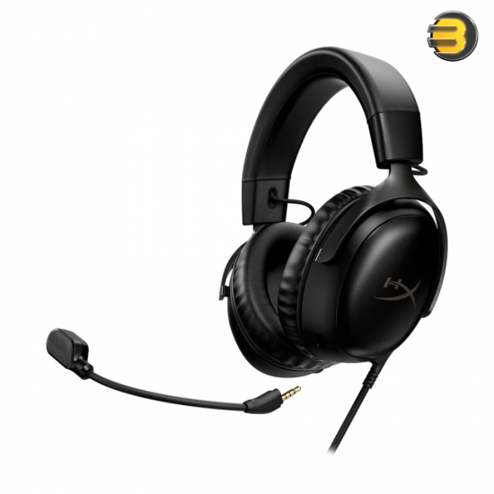 HyperX Cloud III — Wired Gaming Headset, PC, PS5, Xbox Series X|S, Angled 53mm Drivers, DTS, Memory Foam, Durable Frame, Ultra-Clear 10mm Mic, USB-C, USB-A, 3.5mm – Black HyperX Cloud III — Wired Gaming Headset, PC, PS5, Xbox Series X|S, Angled 53mm Drivers, DTS, Memory Foam, Durable Frame, Ultra-Clear 10mm Mic, USB-C, USB-A, 3.5mm – Black