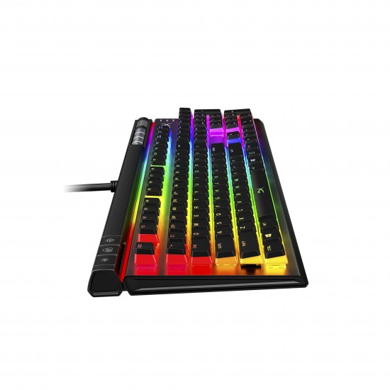 HyperX Alloy Elite 2 - Mechanical Gaming Keyboard, Software Controlled Light and Macro Customization, ABS Pudding Keys, Multimedia Controls, RGB LED Backlight. Linear switch, HyperX Red