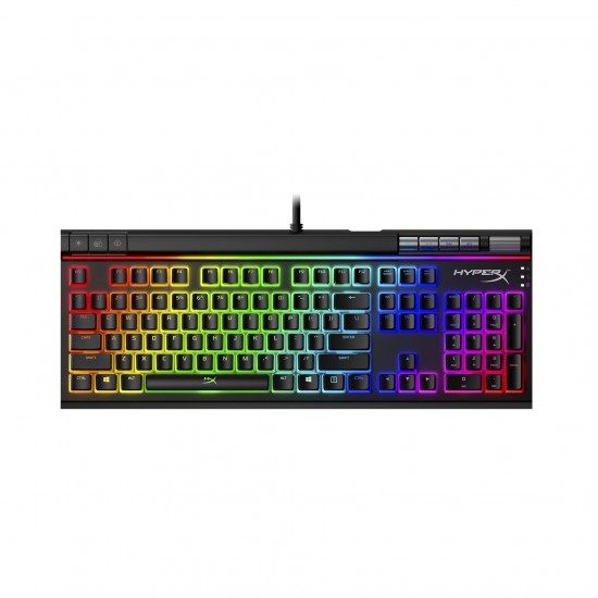 HyperX Alloy Elite 2 - Mechanical Gaming Keyboard, Software Controlled Light and Macro Customization, ABS Pudding Keys, Multimedia Controls, RGB LED Backlight. Linear switch, HyperX Red