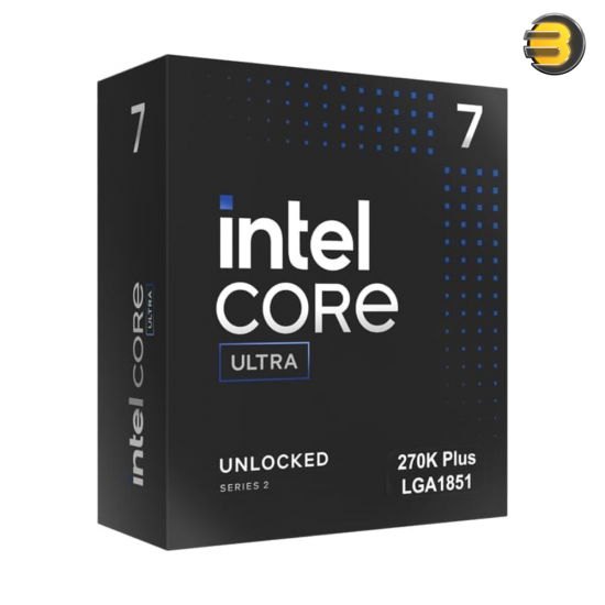 Intel Core Ultra 7 270K Plus desktop processor with 36M cache and 5.50 GHz turbo speed