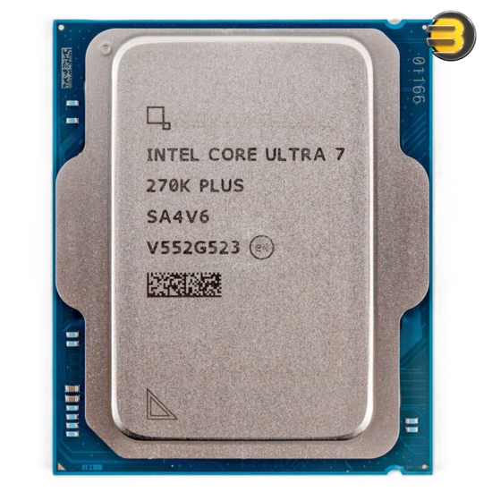 Intel Core Ultra 7 270K Plus Tray Arrow Lake desktop processor with 24 cores, 5.5 GHz boost, 36 TOPS AI, integrated Xe-LPG graphics and FCLGA1851 socket