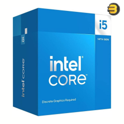 Intel Core i5-14400F — 2.5 GHz 10-Core LGA 1700 Processor, 10 Cores & 16 Threads, 20MB Cache, 5 GHz Maximum Turbo Boost, Dual-Channel DDR5-4800 Memory / 192GB Max, Hybrid Core Arc