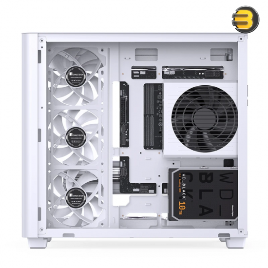 JONSBO TK-3 White ATX Mid Tower Case, 0.7mm Steel — Curved 4mm Tempered Glass, Supports ITX/M-ATX/ATX, Dual 360mm Radiators, Up to 10x 120mm Fans, USB 3.2 Gen2 Type-C, 7 Expansion Slots, 165mm CPU Cooler, 420mm GPU JONSBO TK-3 White ATX Mid Tower Case, 0.7mm Steel — Curved 4mm Tempered Glass, Supports ITX/M-ATX/ATX, Dual 360mm Radiators, Up to 10x 120mm Fans, USB 3.2 Gen2 Type-C, 7 Expansion Slots, 165mm CPU Cooler, 420mm GPU
