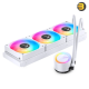 Jonsbo TG-360 White 360mm ARGB AIO Liquid CPU Cooler — Aluminum Radiator (397x120x27mm), 3x 120mm Hydraulic Bearing PWM Fans (900-1800 RPM, 29.2-66.2 CFM), 2400 RPM Pump, Low Noise <30 dB(A), Compatible with Intel LGA1700/1200/115X & AMD AM4/AM5 Jonsbo TG-360 White 360mm ARGB AIO Liquid CPU Cooler — Aluminum Radiator (397x120x27mm), 3x 120mm Hydraulic Bearing PWM Fans (900-1800 RPM, 29.2-66.2 CFM), 2400 RPM Pump, Low Noise <30 dB(A), Compatible with Intel LGA1700/1200/115X & AMD AM4/AM5