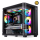 JONSBO TK-3 Black ATX Mid Tower Case, 0.7mm Steel — Curved 4mm Tempered Glass, Supports ITX/M-ATX/ATX, Dual 360mm Radiators, Up to 10x 120mm Fans, USB 3.2 Gen2 Type-C, 7 Expansion Slots, 165mm CPU Cooler, 420mm GPU