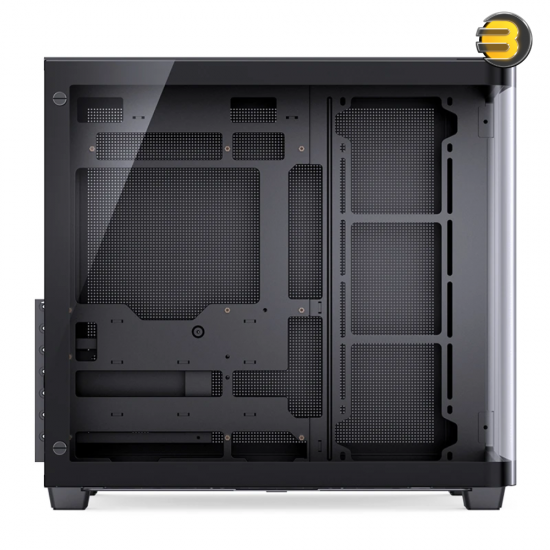 JONSBO TK-3 Black ATX Mid Tower Case, 0.7mm Steel — Curved 4mm Tempered Glass, Supports ITX/M-ATX/ATX, Dual 360mm Radiators, Up to 10x 120mm Fans, USB 3.2 Gen2 Type-C, 7 Expansion Slots, 165mm CPU Cooler, 420mm GPU