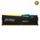 Kingston FURY Beast DDR5 8GB 5200MT/s CL36 RGB Memory Module — 288-Pin DIMM, 1.25V, EXPO and Intel XMP 3.0 Ready, On-Die ECC, Low Latency