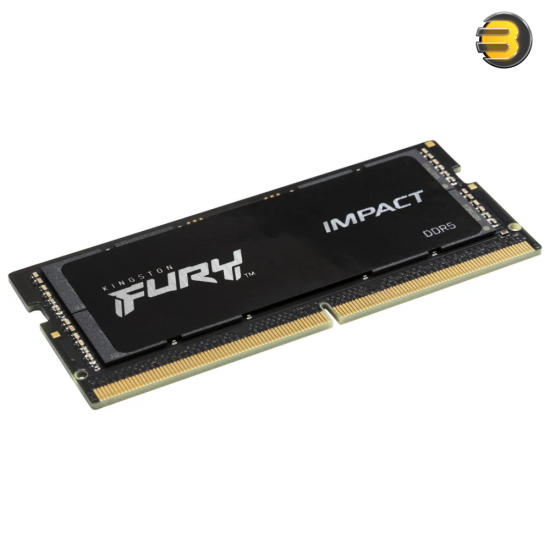 Kingston FURY Impact DDR5 5600MHz 16GB CL40 SO-DIMM laptop memory module with plug-n-play compatibility