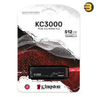 Kingston KC3000 512GB PCIe 4.0 NVMe M.2 SSD – Up to 7000MB/s Read & 3900MB/s Write, Single-Sided, Includes Acronis Cloning Software