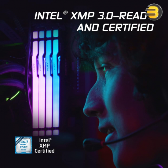 Kingston FURY Beast RGB Black 64GB (4x16GB) DDR5-6000 CL40 288-Pin DIMM Kit — RGB Lighting with Infrared Sync Technology, Intel XMP 3.0 Certified, Black Heatspreaders, High Performance Gaming Memory Kingston FURY Beast RGB Black 64GB (4x16GB) DDR5-6000 CL40 288-Pin DIMM Kit — RGB Lighting with Infrared Sync Technology, Intel XMP 3.0 Certified, Black Heatspreaders, High Performance Gaming Memory