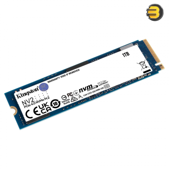 Kingston NV2 1TB M.2 2280 NVMe Internal SSD PCIe 4.0 Gen 4x4 Up to 3500 MB/s