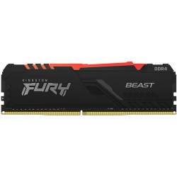 Kingston Fury Beast RGB 16GB 3200MHz DDR4 CL16 Desktop Memory Single Stick KF432C16BB1A/16
