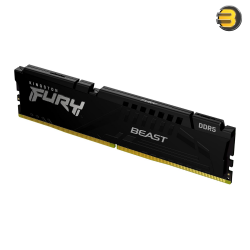 Kingston FURY Beast DDR5-6000 CL36 16GB (1x16GB) Desktop RAM – XMP 3.0, 1.25V, Black Heatsink