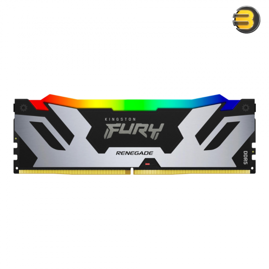 Kingston FURY Renegade RGB DDR5 16GB (1×16GB) 6400MT/s CL32 Desktop Memory Module – KF564C32RSA-16