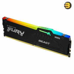 Kingston FURY Beast DDR5 5600MHz 16GB CL40 Desktop Memory – Intel XMP 3.0 & AMD EXPO Ready (KF556C40BBA-16)