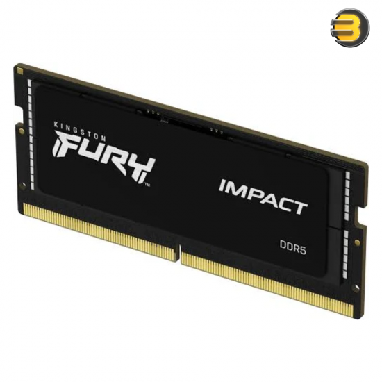 Kingston FURY Impact DDR5 5600MHz 16GB CL40 SO-DIMM laptop memory module with plug-n-play compatibility