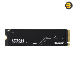 Kingston KC3000 4TB PCIe 4.0 NVMe M.2 2280 SSD — Phison E18 Controller, 3D TLC NAND, DRAM Cache, Sequential Read/Write up to 7,000/7,000 MB/s, 3200 TBW Endurance, Graphene Aluminum Heat Spreader