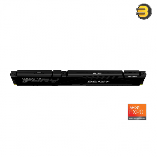 Kingston FURY Beast DDR5-5600 CL36 16GB (1x16GB) Desktop RAM – XMP 3.0, 1.25V, Black Heatsink