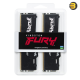 Kingston FURY Beast 64GB (2x32GB) DDR5-6000 CL30 288-Pin DIMM Kit — Dual Rank 2Rx8, AMD EXPO & Intel XMP 3.0, 30-36-36 Timings @1.4V, Black Heatspreader, High Performance Desktop Memory