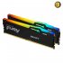 Kingston FURY Beast RGB DDR5 6000MHz 32GB Kit (2×16GB) CL30 – AMD EXPO Certified, Black Heatspreader (KF560C30BBEAK2-32)