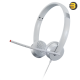 Lenovo 100 Stereo Analog Headset GXD1B60597 Silver — Binaural Over-Ear Design, 3.5mm Audio Jack, 1.2m Cable, 2x30mm Drivers, 20Hz – 20kHz Frequency, 32Ω Impedance, 98±3dB Sensitivity, Includes Microphone, Lightweight 0.11kg, Plug-and-Play for All OS.