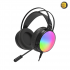 Lenovo Thinkplus G83B USB RGB Wired Gaming Headset Black — 20Ω ±15% Impedance, 20Hz–20kHz Frequency Response, Noise Reduction Microphone (100Hz–10kHz), RGB LED Lighting, USB Connection, Adjustable Headband, Comfortable Ear Cushions, In-Line Controls
