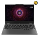 Lenovo LOQ 15IRX9 gaming laptop in Luna Grey with 15.6-inch FHD 144Hz IPS display, Core i7-13650HX, RTX 4050 105W TGP and Arabic backlit keyboard