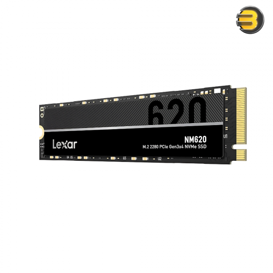 Lexar NM620 M.2 2280 PCIe Gen3 x 4 NVMe SSD Internal Solid State Drive 512GB (3500MB/s Read / 2400MB/s Write)