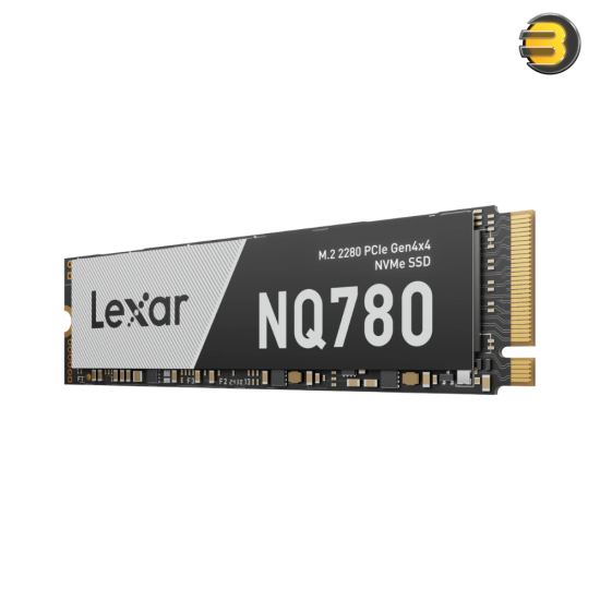 Lexar NQ780 1TB M.2 2280 PCIe Gen4 NVMe SSD single-sided design with 6000 MB/s read speed and 600 TBW endurance
