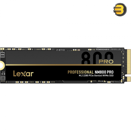 Lexar Professional NM800 PRO SSD 1TB PCIe Gen4 NVMe M.2 2280 Internal Solid State Drive, Up to 7500MB/s Read, for PS5, Gamers and Creators