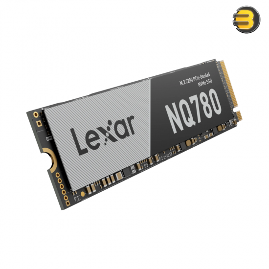 Lexar NQ780 1TB M.2 2280 PCIe Gen4 NVMe SSD single-sided design with 6000 MB/s read speed and 600 TBW endurance