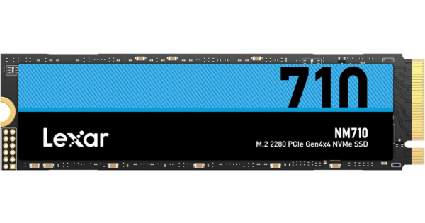Lexar NM710 SSD 500GB PCIe Gen4 NVMe M.2 2280 Internal Solid State Drive,  Up to 5000MB/s - LNM710X001T-RNNNU
