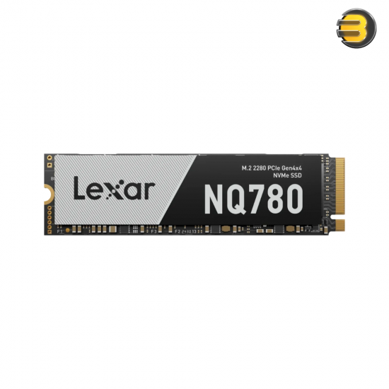 Lexar NQ780 1TB M.2 2280 PCIe Gen4 NVMe SSD single-sided design with 6000 MB/s read speed and 600 TBW endurance