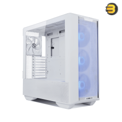Lian Li Lancool III RGB E-ATX Mid Tower Modular Chassis White — 8 Expansion Slots, Tempered Glass Panel, Up To 360mm Fan Support, Equipped With 4x 140 PWM Fans, USB Type C