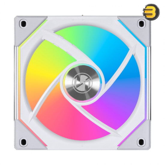 Lian Li UNI FAN SL-INFINITY 120mm RGB Triple Pack White with Controller — Fluid Dynamic Bearing, 0-2100 RPM, 61.3 CFM Airflow, 2.66 mmH2O Air Pressure, Daisy-Chain Design, L-Connect 3 Software, 2-Year Warranty Lian Li UNI FAN SL-INFINITY 120mm RGB Triple Pack White with Controller — Fluid Dynamic Bearing, 0-2100 RPM, 61.3 CFM Airflow, 2.66 mmH2O Air Pressure, Daisy-Chain Design, L-Connect 3 Software, 2-Year Warranty