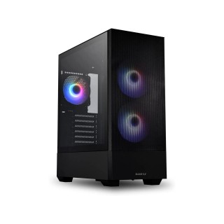 LIAN LI Mesh Airflow ATX PC Case Gaming Computer Case Mid-Tower Chassis with 3 ARGB PWM Fans Pre-Installed Mesh Front Panel Tempered Glass Side Panel Water-Cooling Ready(LANCOOL 205 MESH Black)