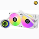 Lian Li Galahad II Trinity 240 White AIO Liquid CPU Cooler — 240mm Aluminum Radiator, 3200 RPM Pump, 2x 120mm ARGB PWM Fans (300-2450 RPM), 3.26 mmH2O Static Pressure, 79.9 CFM, Fluid Dynamic Bearing, Intel LGA 1700/1200/115x & AMD AM5/AM4 Lian Li Galahad II Trinity 240 White AIO Liquid CPU Cooler — 240mm Aluminum Radiator, 3200 RPM Pump, 2x 120mm ARGB PWM Fans (300-2450 RPM), 3.26 mmH2O Static Pressure, 79.9 CFM, Fluid Dynamic Bearing, Intel LGA 1700/1200/115x & AMD AM5/AM4