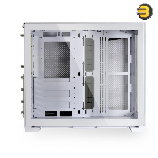 Lian Li O11 Dynamic Mini Snow White — Modular I/O (3/5/7 Slots), E-ATX Ready, up to 9-Fan Cooling, Water-Cooling Optimized
