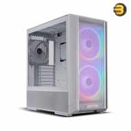 Lian Li Lancool 216 Mid-Tower ATX Computer Case  White — Steel + 4mm Tempered Glass, Up to 360mm Radiator Support, 10-Fan Capacity (2x 160mm ARGB/Non-RGB + 1x 140mm PWM), Relocatable Front I/O, PCIe Fan Bracket, Enhanced Cable Management