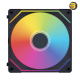 Lian Li UNI FAN SL-INFINITY 120mm RGB Triple Pack Black with Controller — Fluid Dynamic Bearing, 0-2100 RPM, 61.3 CFM Airflow, 2.66 mmH2O Air Pressure, Daisy-Chain Design, L-Connect 3 Software, 2-Year Warranty