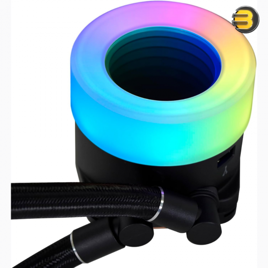 Lian Li Galahad II Trinity 360 Black AIO Liquid CPU Cooler — 360mm Aluminum Radiator (397.5x119.2x27mm), 3200 RPM Pump, 3x 120mm ARGB PWM Fans (2450 RPM, 89.1 CFM, 3.26 mmH2O), Fluid Dynamic Bearing, Intel & AMD Socket Compatible Lian Li Galahad II Trinity 360 Black AIO Liquid CPU Cooler — 360mm Aluminum Radiator (397.5x119.2x27mm), 3200 RPM Pump, 3x 120mm ARGB PWM Fans (2450 RPM, 89.1 CFM, 3.26 mmH2O), Fluid Dynamic Bearing, Intel & AMD Socket Compatible