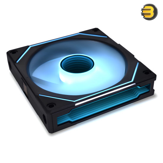 Lian Li UNI FAN SL-INFINITY 120mm RGB Triple Pack Black with Controller — Fluid Dynamic Bearing, 0-2100 RPM, 61.3 CFM Airflow, 2.66 mmH2O Air Pressure, Daisy-Chain Design, L-Connect 3 Software, 2-Year Warranty
