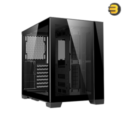 Lian Li O11 Dynamic Mini Black — Modular I/O (3/5/7 Slots), E-ATX Ready, up to 9-Fan Cooling, Water-Cooling Optimized